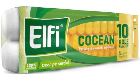 Hartie igienica Elfi Cocean – 1 LEU rola de hartie cu aroma de cocean