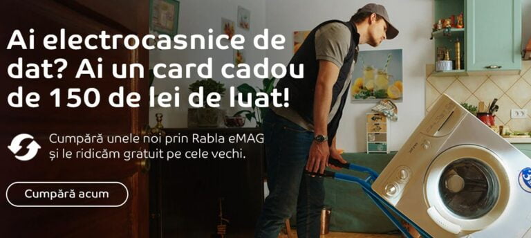 Programul Rabla pentru electrocasnice de la eMAG